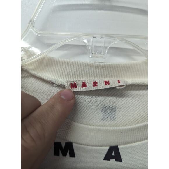 Marni Girls Sweatshirt Logo Spellout Crew-neck Pullover Size Girls 14 - Picture 2 of 7